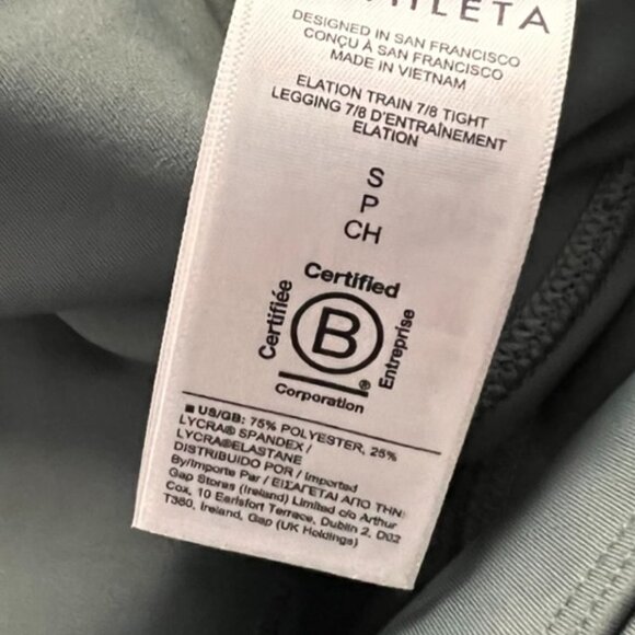 Athleta Elation Train 7/8 Tight in Metropolis Gray 981878 - Picture 5 of 10